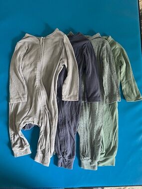 Cloud Island Modal Romper Pack of 4. Size 6-9 Months